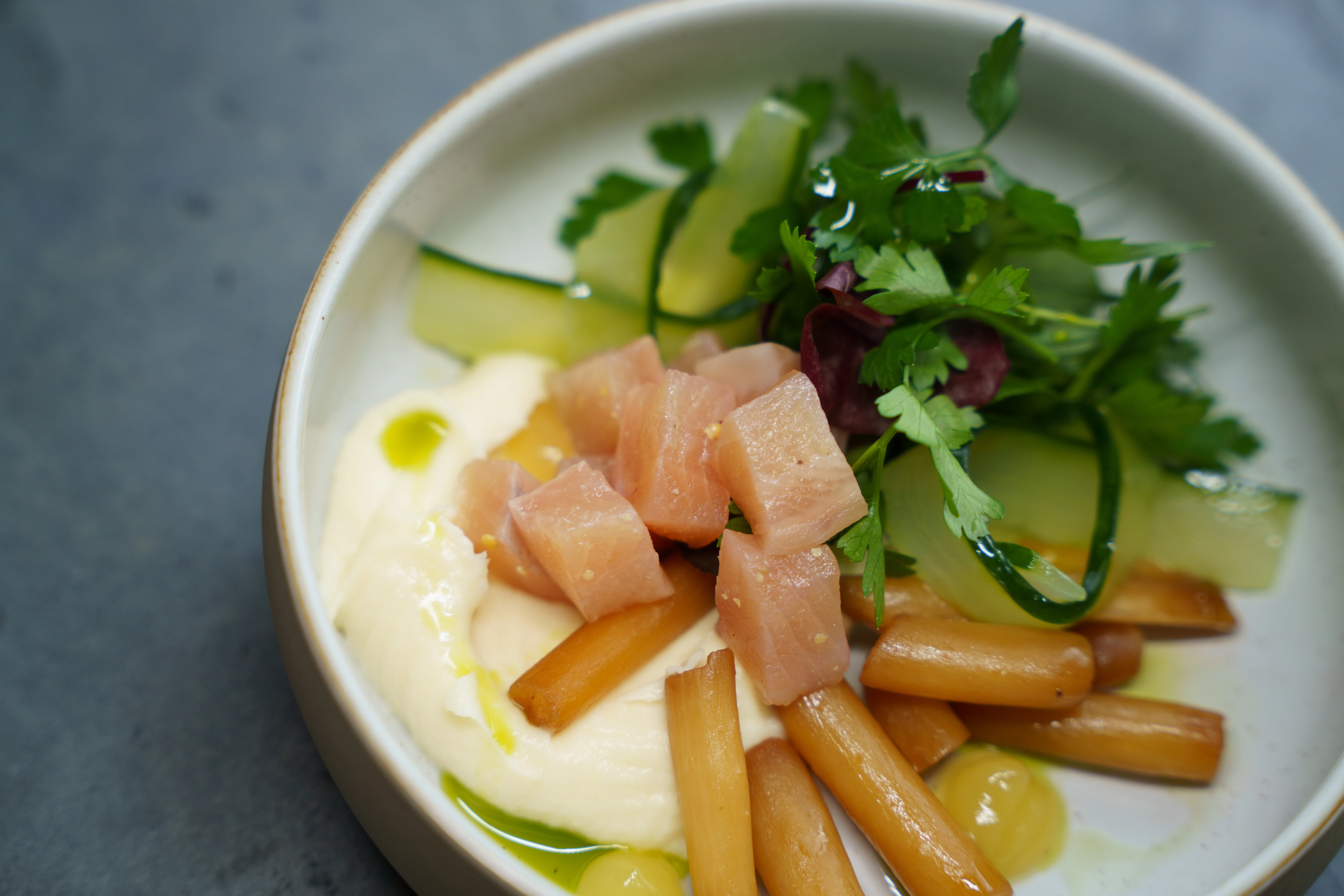 Gericht aus frischen Zutaten